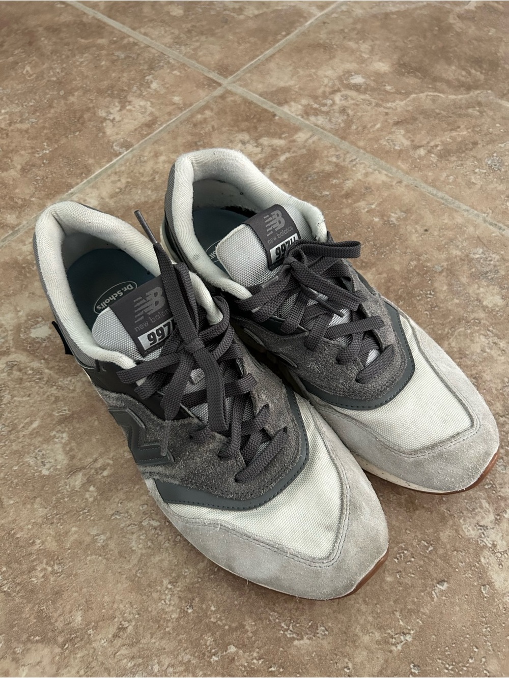 New Balance Gray and Charcoal Men's Athletic Sneakers